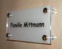 Schilder München | Türschild PLEXIGLAS® milchweiß