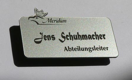 Namensschilder München, Namensschilder mit Magnet, Namensschilder mit  Gravur, Namen- und Tischschilder, München, Augsburg, Bayern
